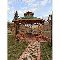 Ahşap Sekizgen Kamelya