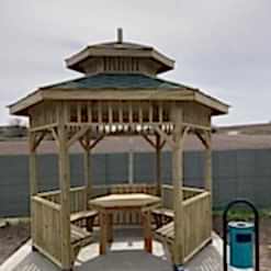 Altıgen Ahşap Kamelya