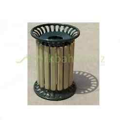 Çember Ahşap Çöp Kovası